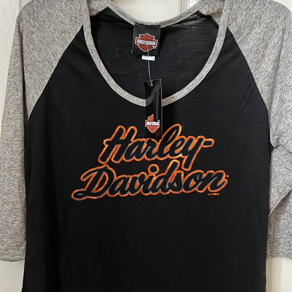 Harley Davidson 3/4 length sleeve shirt. New with Tags. Never worn